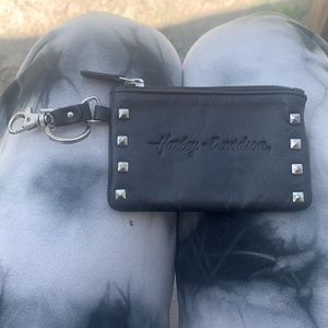 Harley Davidson card holder key chain